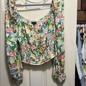 AFRM Multicolor Floral Blouse 1x